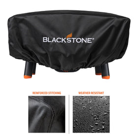Blackstone Tabletop Pizza Oven Cover has an elastic base for a snug, secure fit.