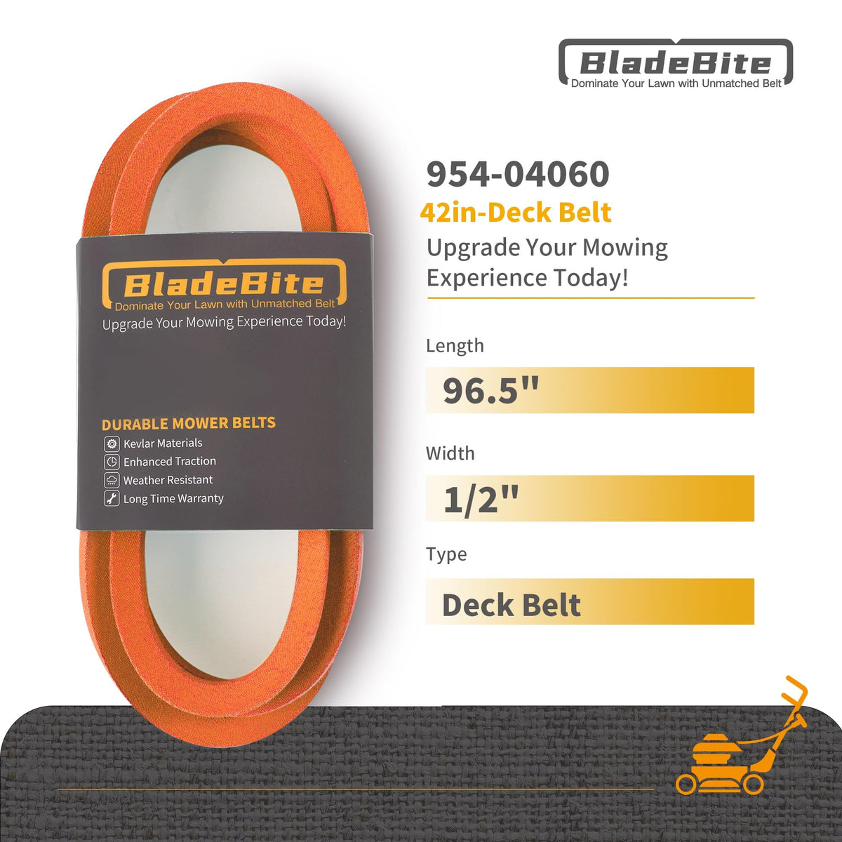 Closeup of BladeBite belt with Kevlar cord showing resilience