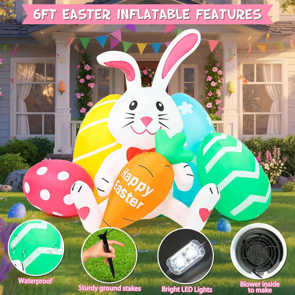 Deflates flat for compact storage when the season ends