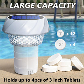 Blansong adjustable release ring lets you tailor chlorine flow to pool size