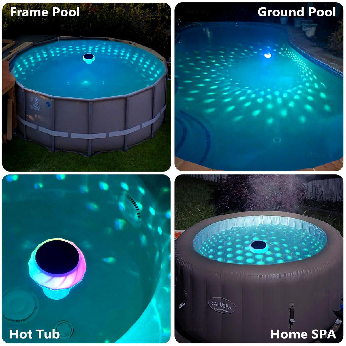 Blansong IP68 waterproof chlorine floater remains reliable in wet conditions