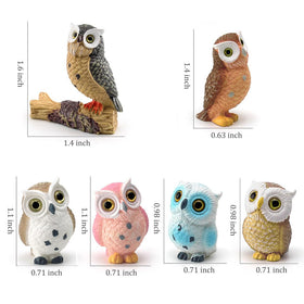 BLAPNK dollhouse owl figurines brighten shelves with playful, intricate craftsmanship.