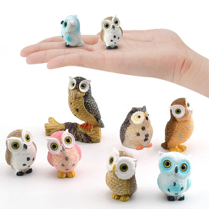 BLAPNK miniature owl terrarium figurines enhance terrarium scenes with charming detail.