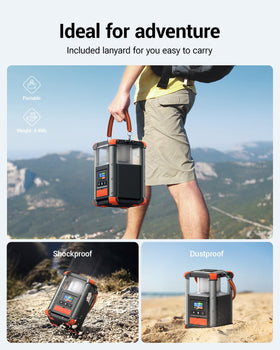 BLAVOR solar-ready input for green energy on outdoor trips