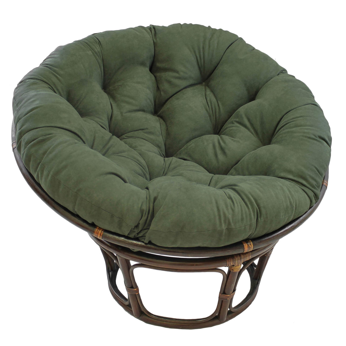 Blazing Needles papasan cushion in hunter green for comfortable, stylish seating