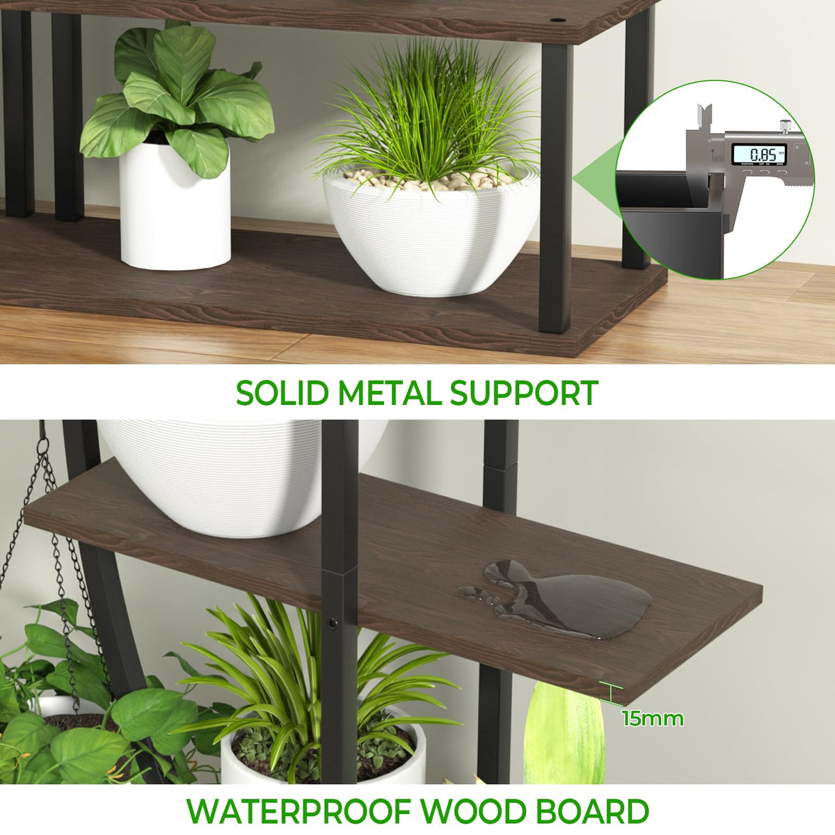 Blazpath two-pack circular arch stand keeps herbs organized with integrated LED grow lights.