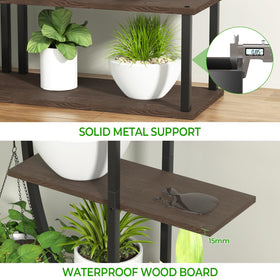 Blazpath two-pack circular arch stand keeps herbs organized with integrated LED grow lights.