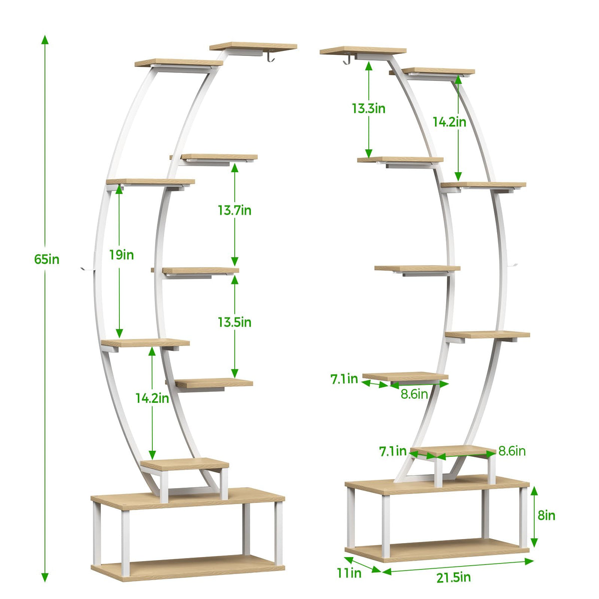 BLAZPATH two-pack set doubles your growing space in living areas
