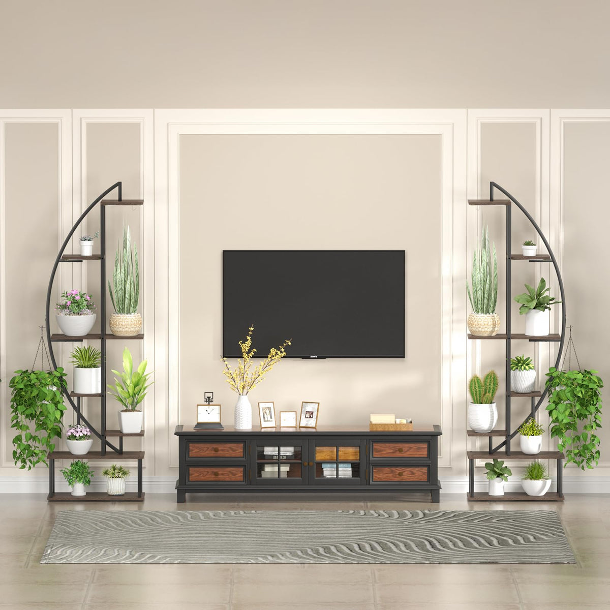 Blazpath warm yellow LED light enhances mood while lighting plants.