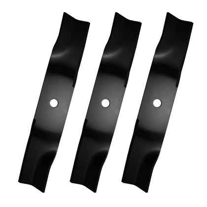BLCE high lift blade 17in side view showing even cutting.