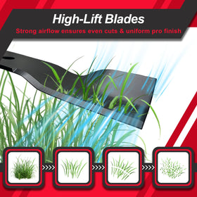 BLCE high lift blade designed for durable lawn care.