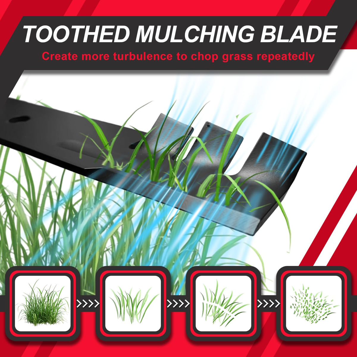 BLCE multi-brand compatibility blade option for many mower models.