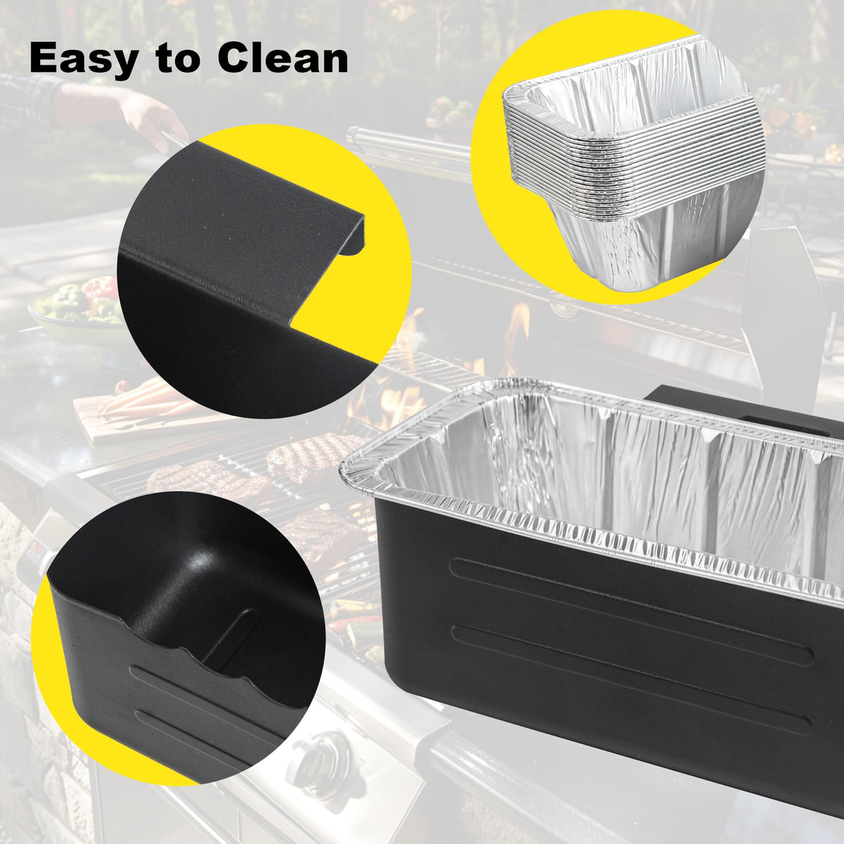BLELEYLL drip tray for 30-inch griddles minimizes drips while you cook