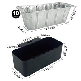 BLELEYLL disposable liners simplify post-use cleanup on outdoor grills.