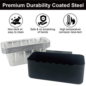 BLELEYLL foil drip pans catch drips and prevent mess on outdoor griddles.