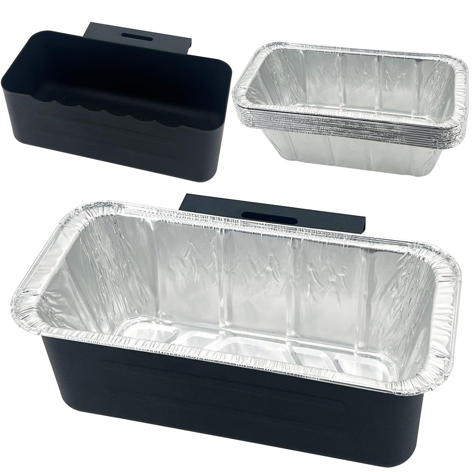 BLELEYLL grease cup with liners keeps Blackstone griddle clean and mess-free.
