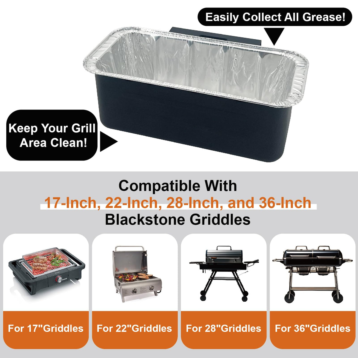 BLELEYLL heavy-duty grease trap withstands heat for durable outdoor cooking.