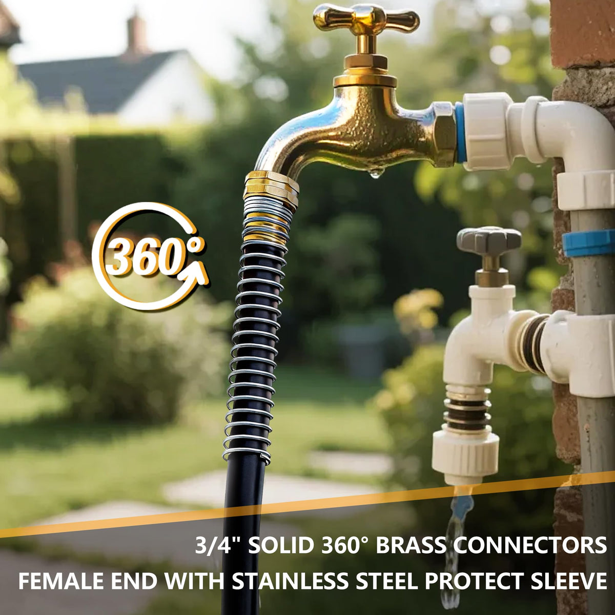 BLENDLITE all-weather flexible hose performs in extreme cold and heat.