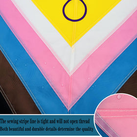 Bleshope heavy-duty nylon pride flag resists wear during outdoor displays