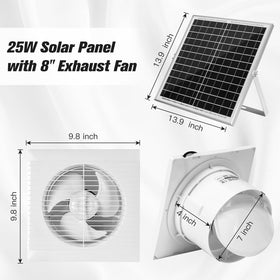 Blessny 8-inch vent fan installation for shed or coop