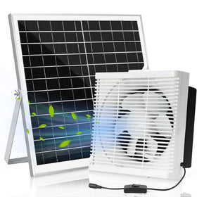 Blessny solar powered exhaust fan with 25W panel improving outdoor airflow