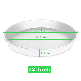 Bleuhome 12-inch cream plant saucer thickened durability lasts for years.