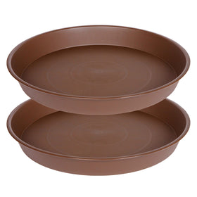 Bleuhome 14 inch plant saucer top view for large pots with drainage