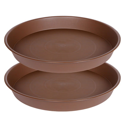 Bleuhome 14 inch plant saucer top view for large pots with drainage