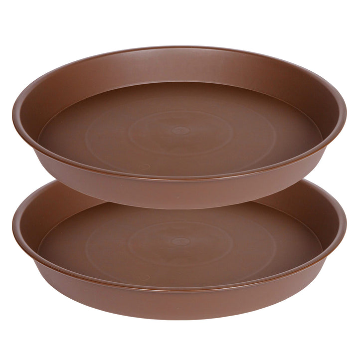 Bleuhome 14 inch plant saucer top view for large pots with drainage