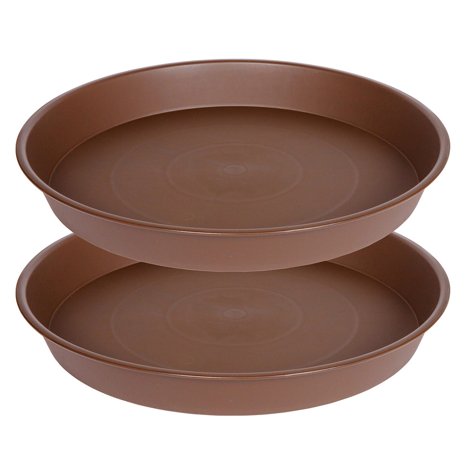 Bleuhome 14 inch plant saucer top view for large pots with drainage