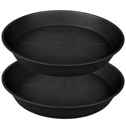 Bleuhome 22-inch plant saucer top view showing wide protective tray