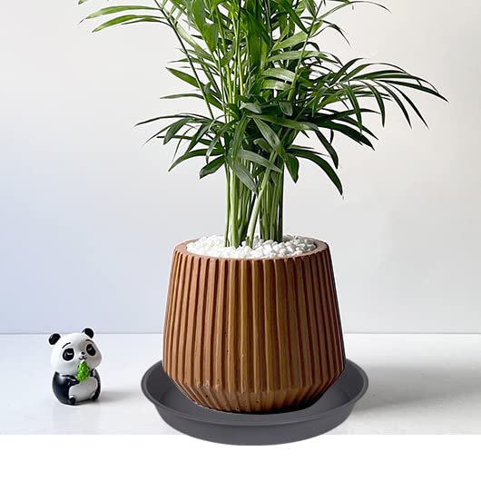 Bleuhome durable PP material, 1-inch depth, minimalist look suits any pot