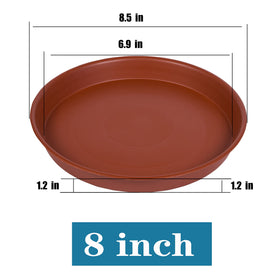 Bleuhome durable PP plastic 8 inch plant saucer for long-lasting use