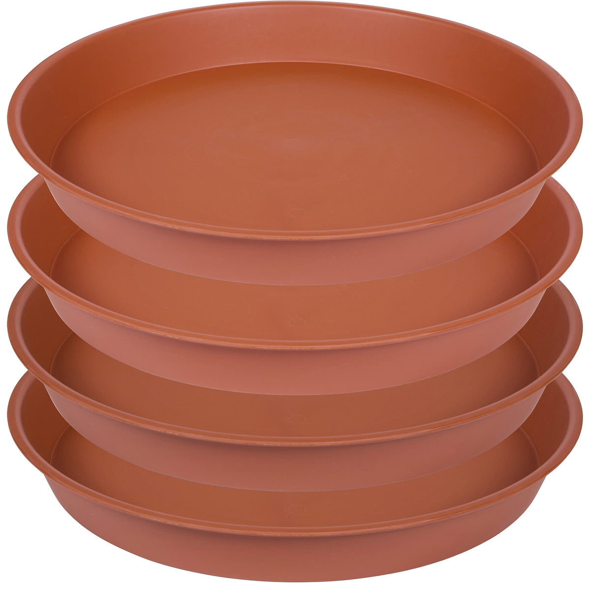 Bleuhome 12-inch plant saucer pack catches overflow to protect surfaces.