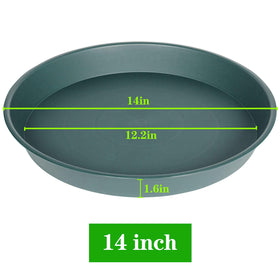 Bleuhome 14-inch plant saucer side view showing depth