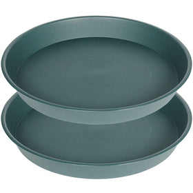 Bleuhome 14-inch plant saucer top view with overflow protection