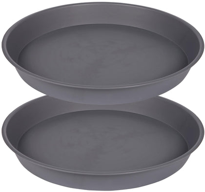 Bleuhome 14-inch plant saucer top view, large capacity to catch drainage indoors.