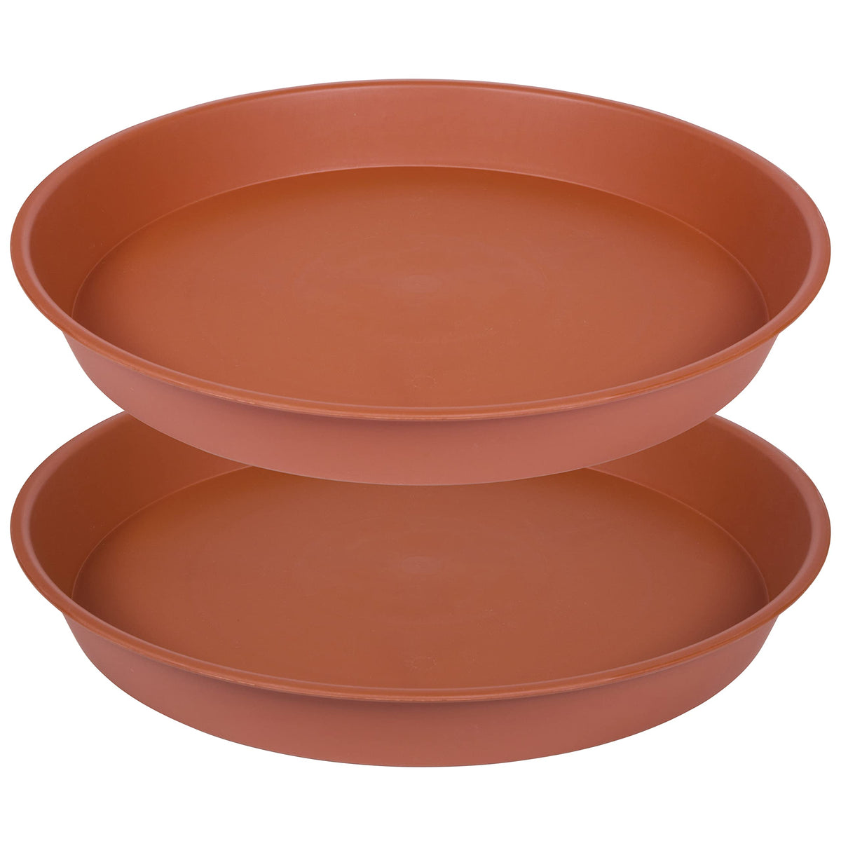 Bleuhome 17-inch plant saucer top view catches overflow water