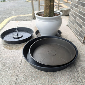 Bleuhome plant saucer matte finish exterior for weather resistance