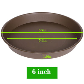 Bleuhome 6-inch plant saucer side view highlighting sturdy rim