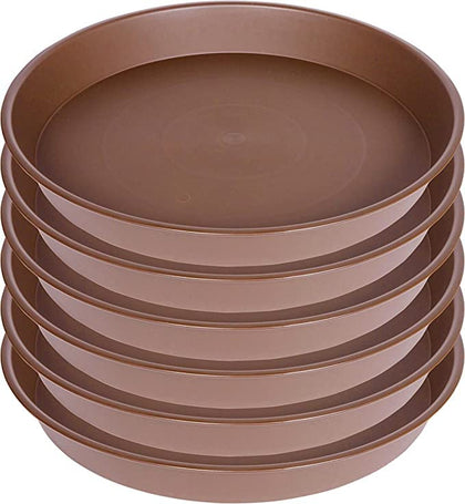 Bleuhome 6-inch plant saucer top view with durable matte exterior for indoor use