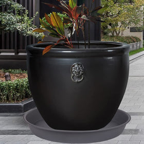 Bleuhome heavy-duty tray protects surfaces from water stains in indoor spaces.