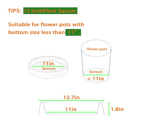 Bleuhome plant saucer side view with matte finish for modern indoor setups