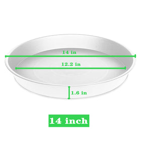 Bleuhome 14-inch outer diameter saucer with modern design for pots