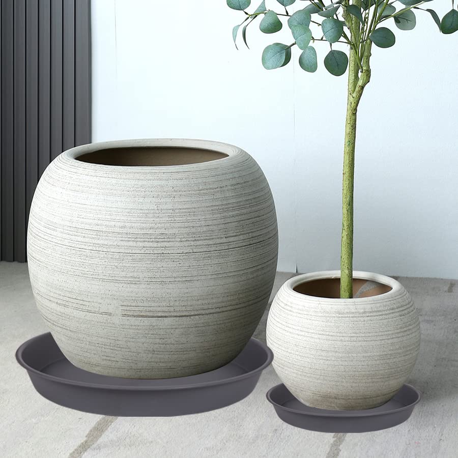 Bleuhome 14-inch plant saucer packaged setup ready for use