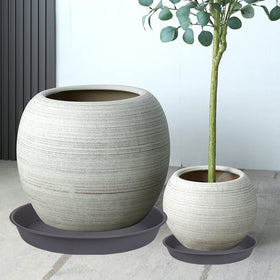 Bleuhome 14-inch plant saucer packaged setup ready for use