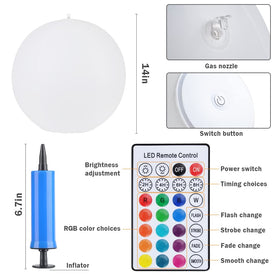 Blibly four-color, four-mode pool light design offers customizable mood lighting options.