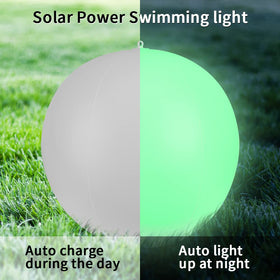 Blibly inflatable pool light ball inflates in minutes using the included pump.