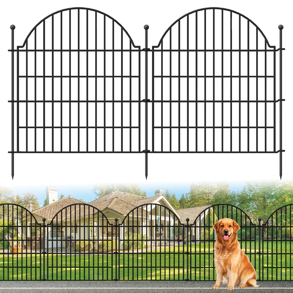 Blingluck 10-panel fence shows easy assembly for flexible yard boundaries.