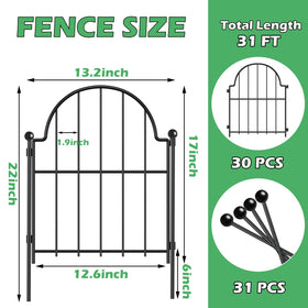 Blingluck 17-inch metal stakes ensure sturdy ground anchor for reliable installation.